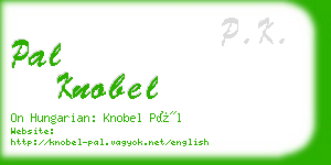 pal knobel business card